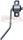 2 Bolt Holes, 10mm Rod, Universal Heavy Duty Swivel Rubber Hanger, UNB022