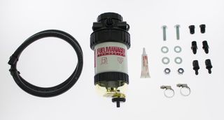 Universal 1/4in - 1/8in NPT 5 Micron Fuel Filter Kit