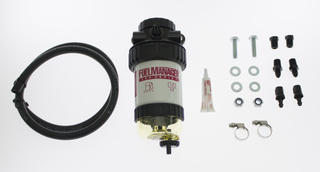 Universal 1/4in - 1/8in NPT 5 Micron Fuel Filter Kit