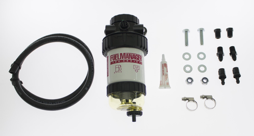 Universal 1/4in - 1/8in NPT 5 Micron Fuel Filter Kit