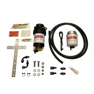 Universal 30 Micron Filter, 10mm Hose Fuel Filter Kit, with Bracket