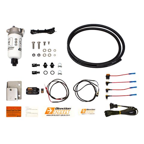 Nissan Patrol GU 4.2L & 3.0L PreLine Plus Fuel Filter Kit, mounts on driver's side