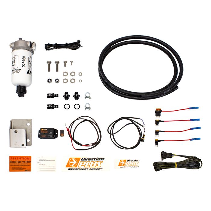 Nissan Patrol GU 4.2L & 3.0L PreLine Plus Fuel Filter Kit, mounts on driver's side