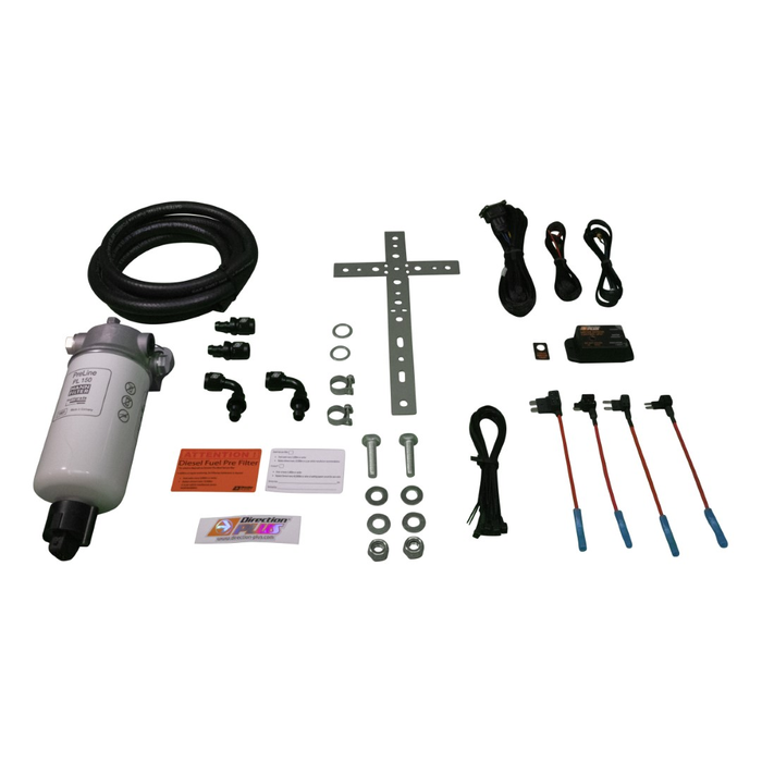 Universal PreLine Plus 150 10mm Hose Fuel Filter Kit, with Bracket