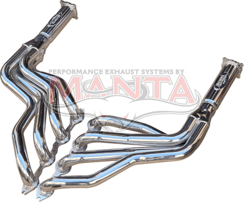 Holden Commodore VE VF 1 3/4in Stainless Steel Headers - 4 into 1 With 3in Outlets - Ceramic Coated