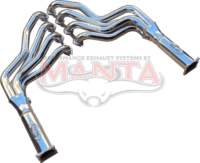 VE VF 1 7/8in Headers With 3in Outlet - Ceramic Coated - Suit DPE cat backs