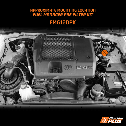 Toyota Hilux N70 3.0L 1KD Fuel Manager Fuel Pre Filter Kit (dual battery compatible)