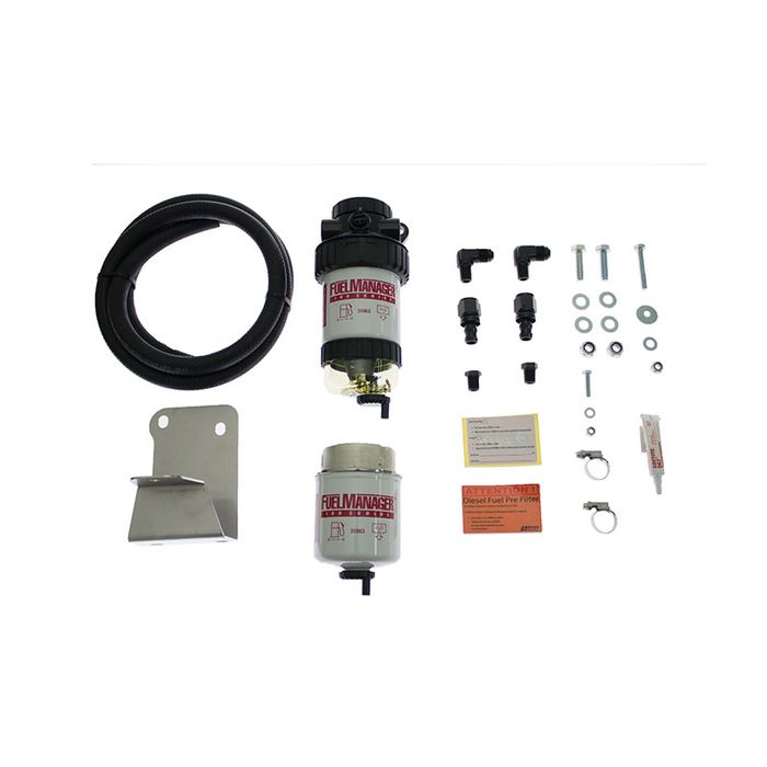 Toyota Landcruiser VDJ 70 Series Fuel Manager Fuel Pre Filter Kit (radiator mount, fits with dual ba