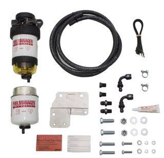 Nissan Patrol GU 4.2L & 3.0L Fuel Manager Fuel Pre Filter Kit, mounts on driver's side