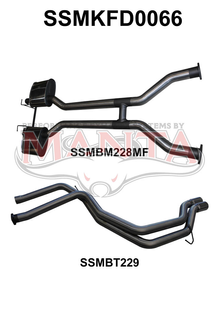 Ford Falcon AU V8 IRS SDN 2.5in Dual Catback Tailpipe