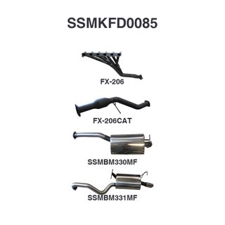 Ford Falcon BA BF 6 Cylinder Sedan Full System Muffler/Muffler