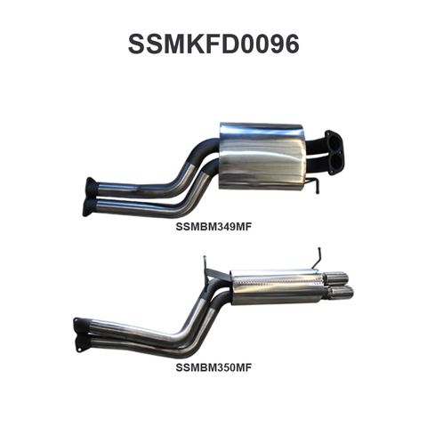 Ford Falcon BA BF XR6 Turbo 2.5in Dual Catback