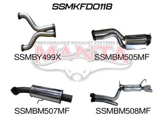 BA BF V8 Sedan 3in L & R CatBack Muffler/Muffler