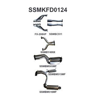 BF GT V8 4V Sedan 3in L & R With Extractors Muffler/Muffler