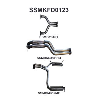 Ford BF GT V8 Sedan 2.5in L & R CatBack Hotdog/Muffler