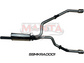 DS RAM 1500 5.7L V8 3in Single into Twin, Factory Cat Back Exhaust, with 5in Chrome tips