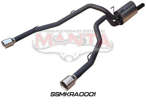 DS RAM 1500 5.7L V8 3in Single into Twin, Factory Cat Back Exhaust, with 5in Chrome tips