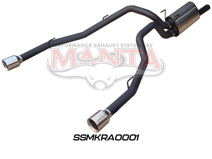 DS RAM 1500 5.7L V8 3in Single into Twin, Factory Cat Back Exhaust, with 5in Chrome tips