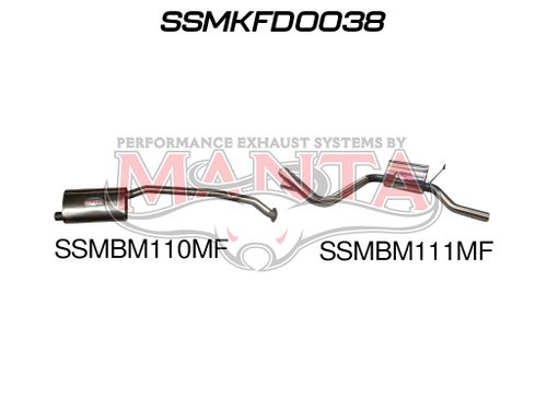 Ford Falcon EA - AU 6 Cylinder Sedan Catback Muffler/Muffler