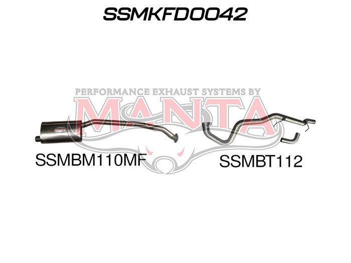 Falcon EA - EL 6 Cylinder Wagon Catback Muffler/Tailpipe