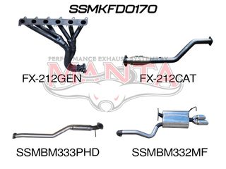 Ford Falcon FG 6 Cylinder N/A Sedan Full System Hotdog/Muffler