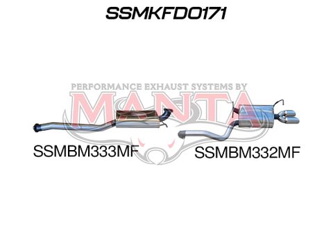 Falcon FG 6 Cylinder N/A Sedan Catback Muffler/Muffler