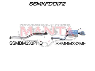 Ford Falcon FG 6 Cylinder N/A Sedan Catback Hotdog/Muffler