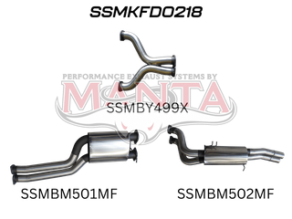 FG 5.4L V8 Ute 3in Dual CatBack Muffler/Muffler