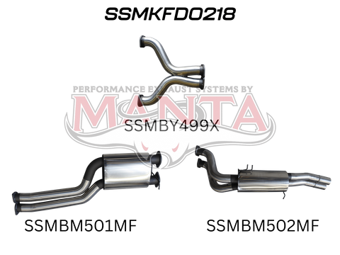 FG 5.4L V8 Ute 3in Dual CatBack Muffler/Muffler