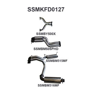 Ford BF GT V8 Sedan 3in L & R CatBack Hotdog/Muffler