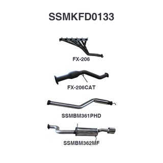 Ford Falcon BA BF 6cl XR6 Ute Full System Hotdog/Muffler
