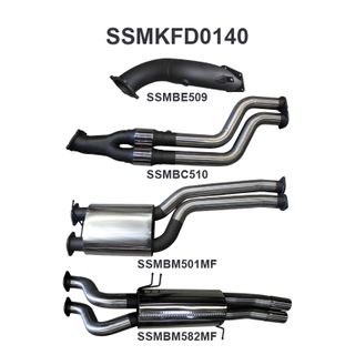 Ford BA BF XR6 Turbo Ute 3in Dual Turbo Back