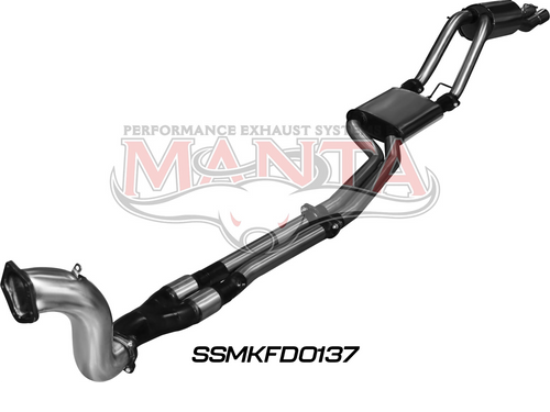 Ford BA BF XR6 Turbo Ute 2.5in Dual Turbo Back
