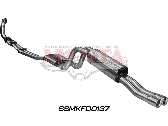 Ford BA BF XR6 Turbo Ute 2.5in Dual Turbo Back