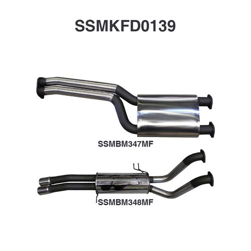 Ford BA BF XR6 Turbo Ute 2.5in Dual C-Back