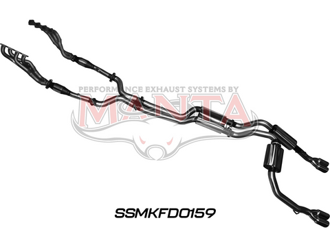 BA BF V8 4V Ute 3in L & R With Extractors Muffler/Muffler