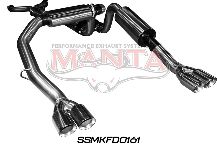 BA BF V8 Ute 3in L & R CatBack Muffler/Muffler