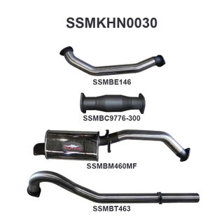 Holden Commodore VL Commodore Turbo 3.0L 3in T/Back Muffler/Tailpipe