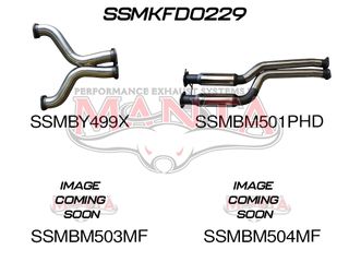 Ford BA BF V8 Ute 3in L & R CatBack Hotdog/Muffler