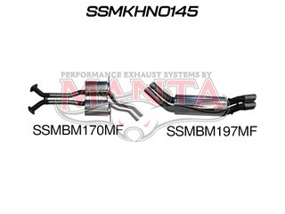 VX VY V8 Monaro 2.5in Dual Catback Muffler/Muffler