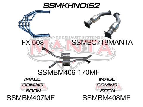 VZ V8 Monaro 2.5in Dual With Extractors Muffler/Muffler