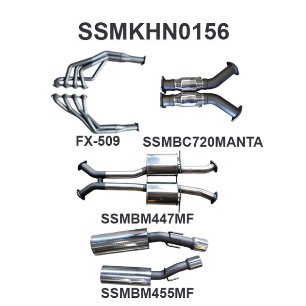 VZ Monaro 3in Dual With 1 7/8 in Extractors Muffler/Muffler MPI Automotive