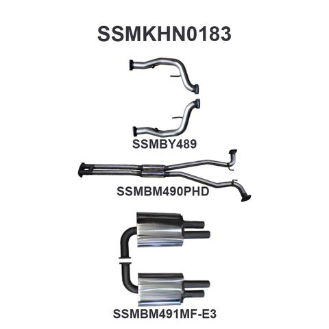 HSV VE E3 SDN Wagon 2.5in Catback Hotdog/Muffler