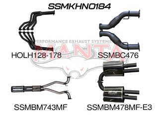 HSV VE E3 Sedan Wagon 3in With 1 7/8 in Extractors Muffler/Muffler