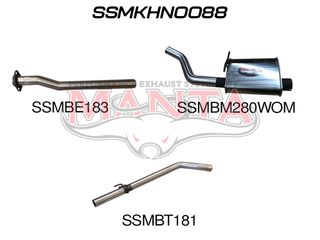 Holden Commodore VT VU VX VY V6 SDN Ute Wagon 2.5in CB Tailpipe