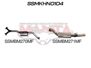 Holden Commodore VZ V6 Sedan 3in Catback Muffler/Muffler