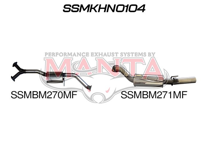 Holden Commodore VZ V6 Sedan 3in Catback Muffler/Muffler
