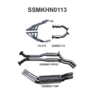 Holden Commodore VT 5L Sedan 2.5in Dual With Extractors Hotdog/Muffler