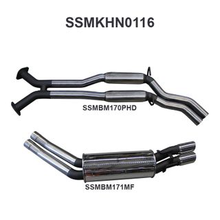Holden Commodore VT - VZ V8 Sedan 2.5in Dual Catback Hotdog/Muffler