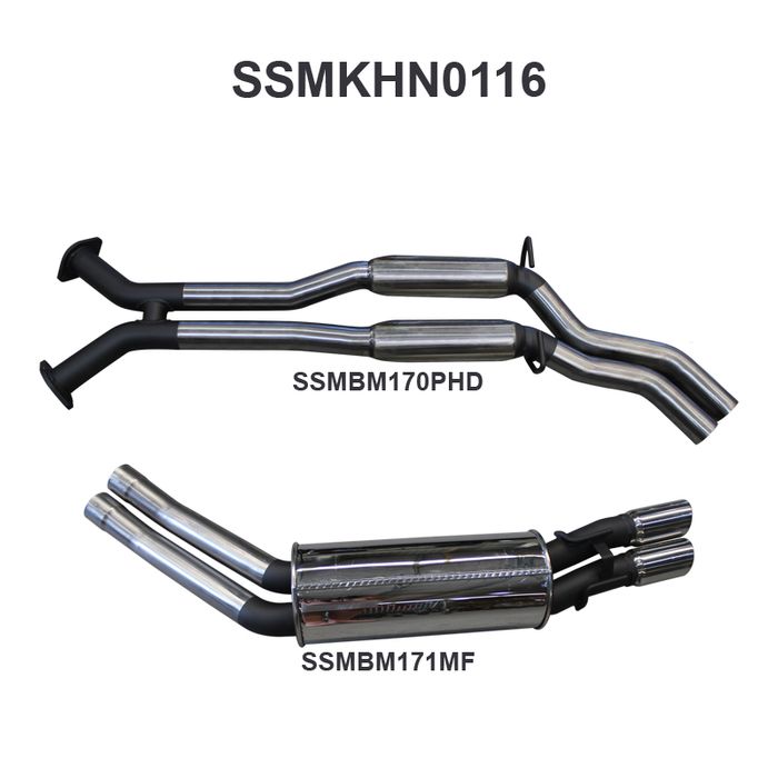 Holden Commodore VT - VZ V8 Sedan 2.5in Dual Catback Hotdog/Muffler